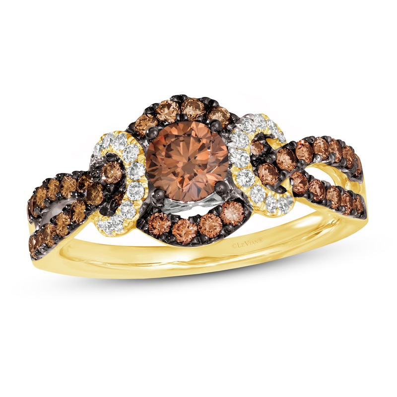 Le Vian Diamond Ring 1 ct tw Honey Gold Plated