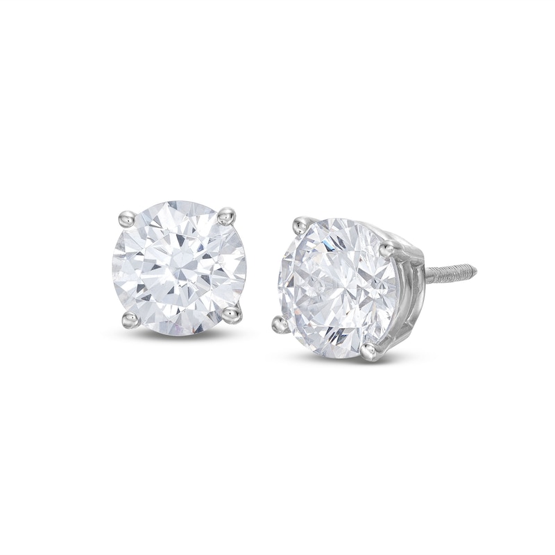 Diamond Earrings 1/2 ct tw Round-cut Yellow Gold Plated