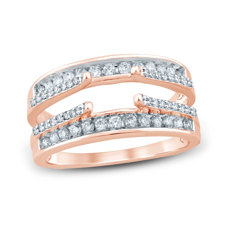 Diamond Enhancer Band 1/2 ct tw Round-cut Rose Gold Plated