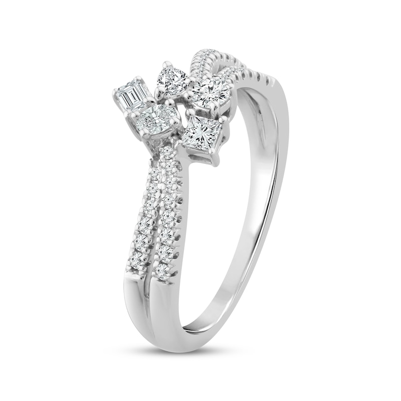 Everything You Are Diamond Ring 1/2 ct tw White Gold Plated