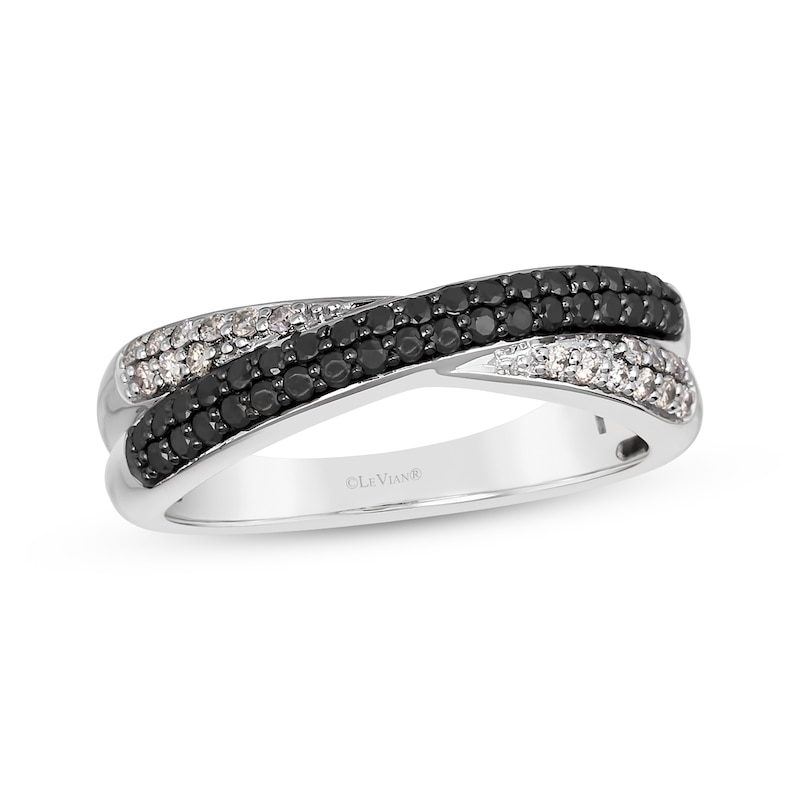 Le Vian Diamond Crossover Ring 3/8 ct tw Vanilla Gold Plated