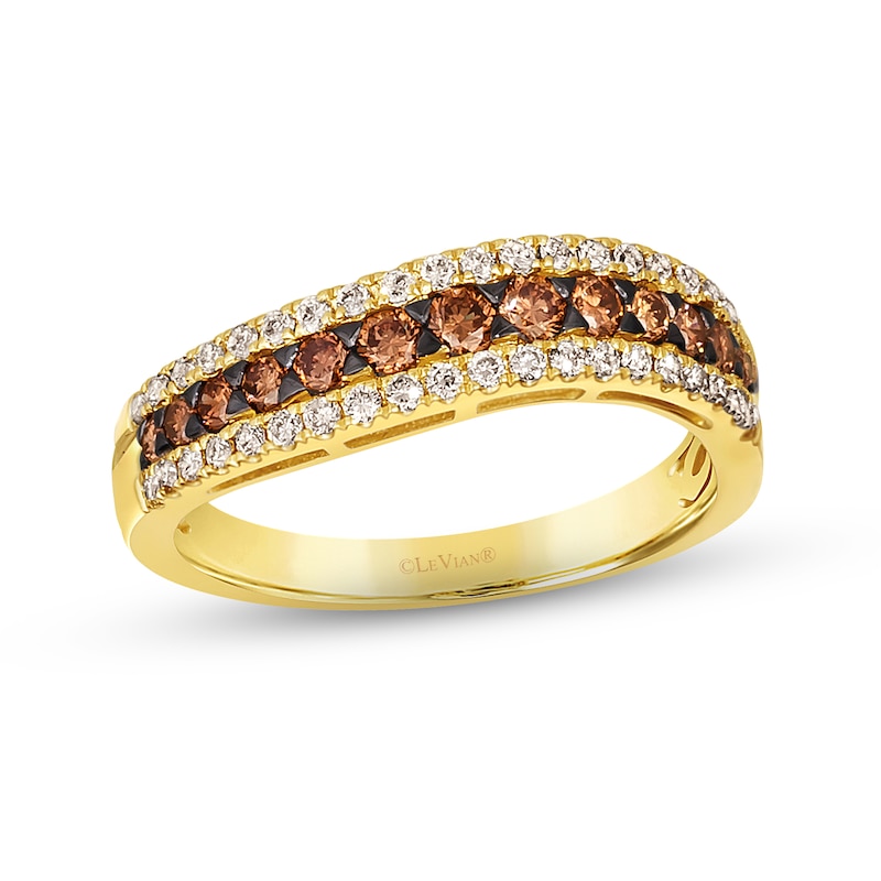 Le Vian Diamond Ring 5/8 ct tw Honey Gold Plated