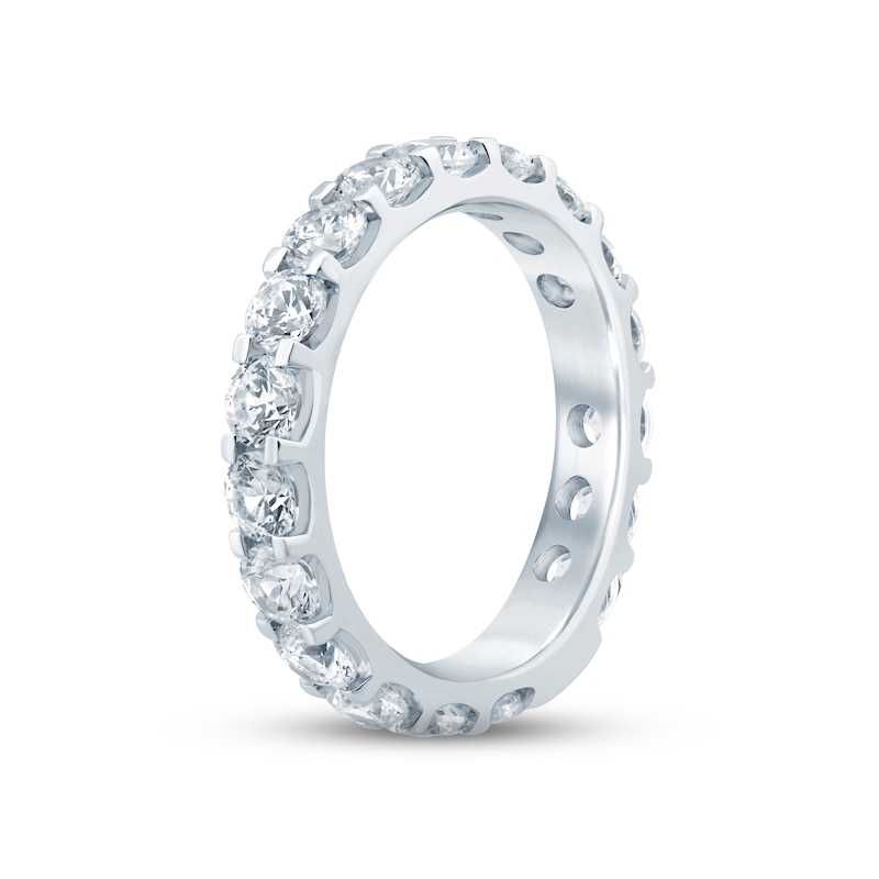 Diamond Eternity Ring 3 ct tw Round-cut White Gold Plated - Size 7