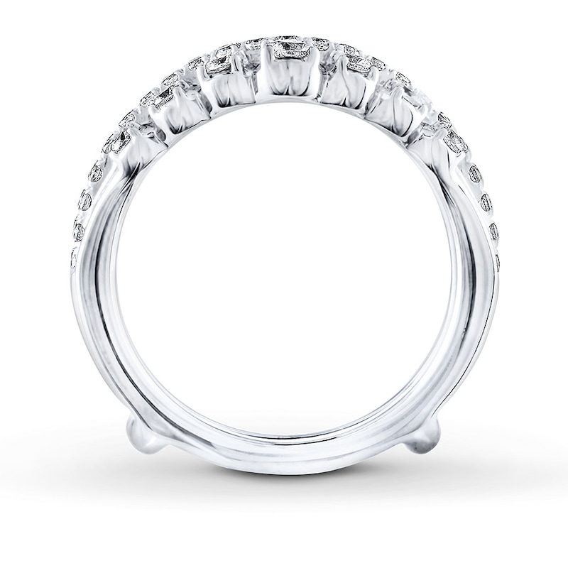 THE LEO Diamond Enhancer Ring 1 ct tw Round-cut White Gold Plated