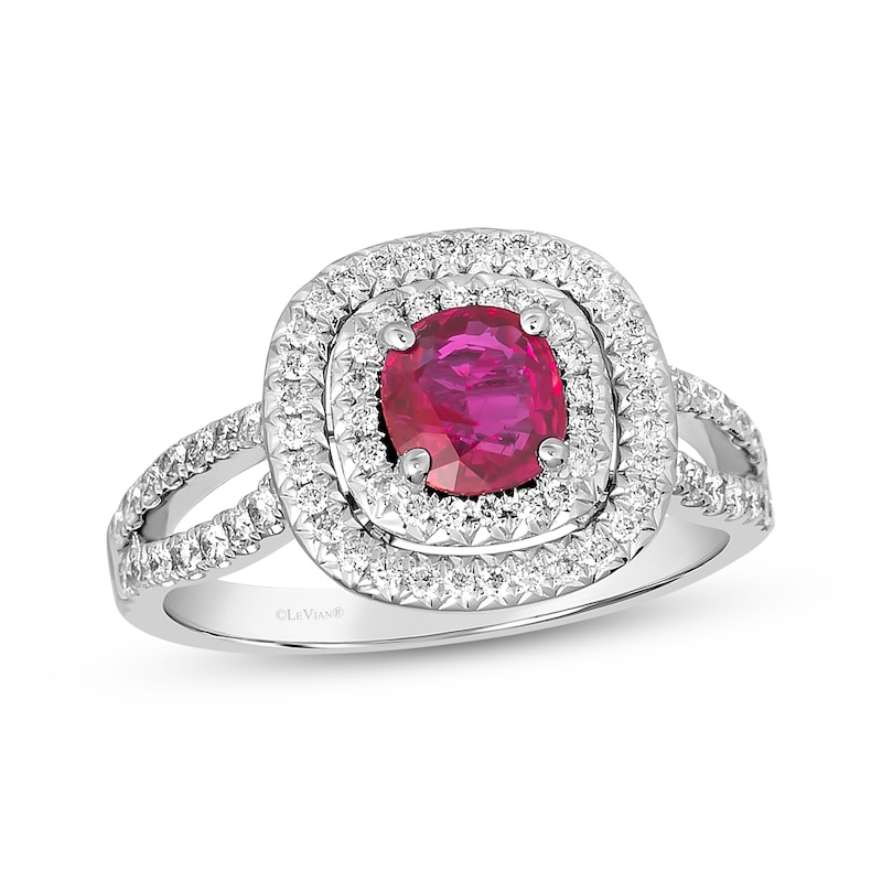 Le Vian Couture Ruby Ring 1/2 ct tw Diamonds Vanilla Gold Plated