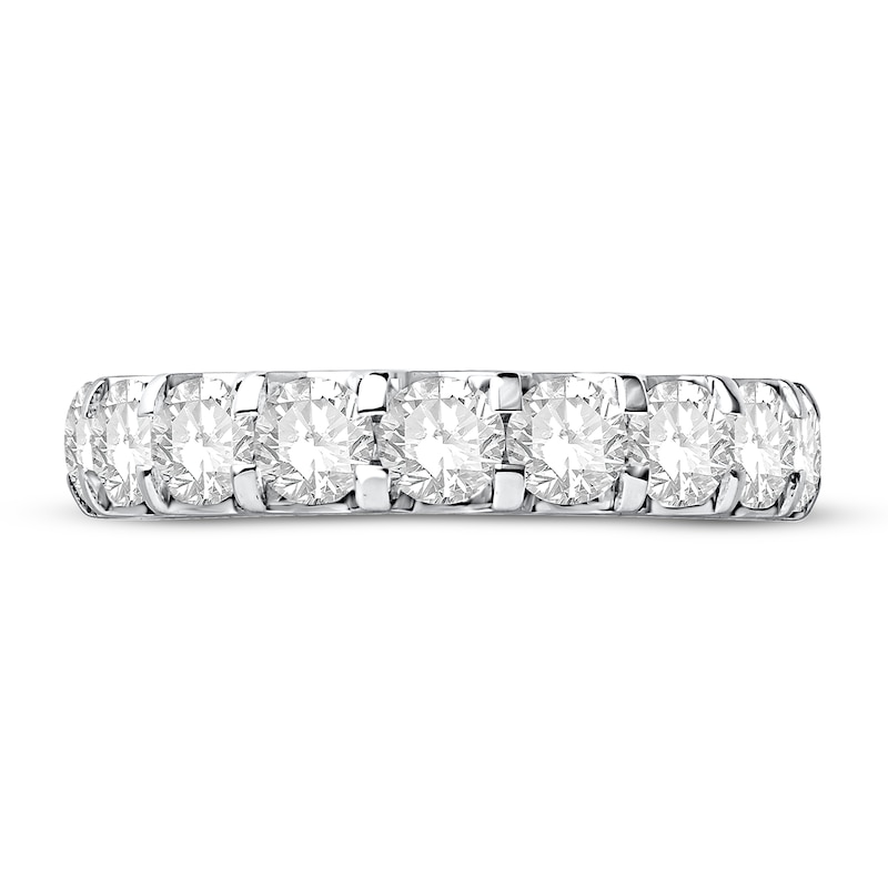 Diamond Anniversary Ring 2 ct tw White Gold Plated