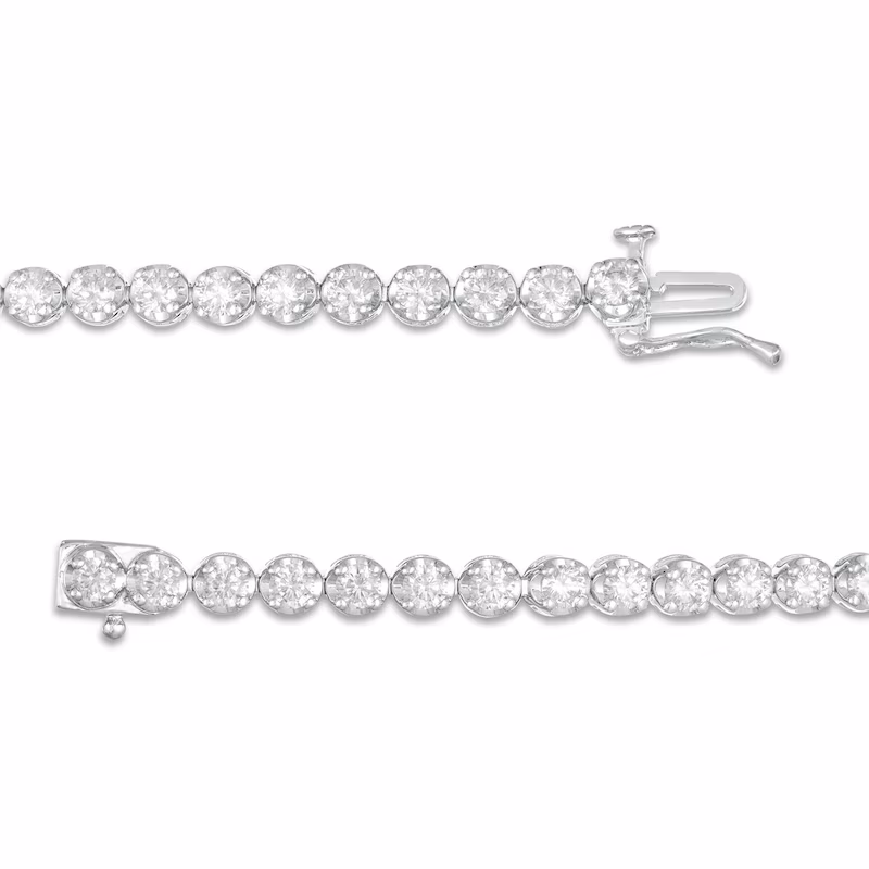Marilyn Monroe™ Collection 4 CT. T.W. Diamond Tennis Bracelet in 10K White Gold