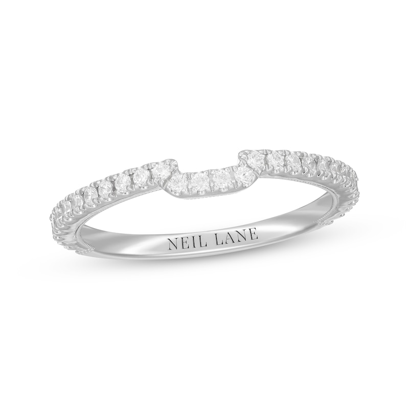Neil Lane Diamond Wedding Band 1/4 ct tw Round-cut White Gold Plated