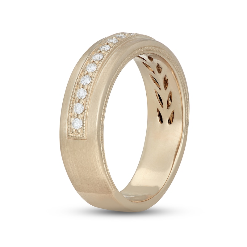 Neil Lane Men's Diamond Wedding Band 1/4 ct tw Yellow Gold Plated