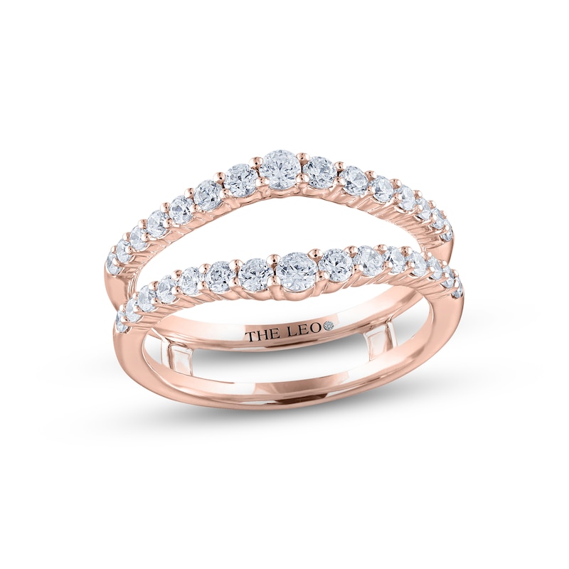 THE LEO Diamond Enhancer Ring 3/4 ct tw Round-cut Rose Gold Plated