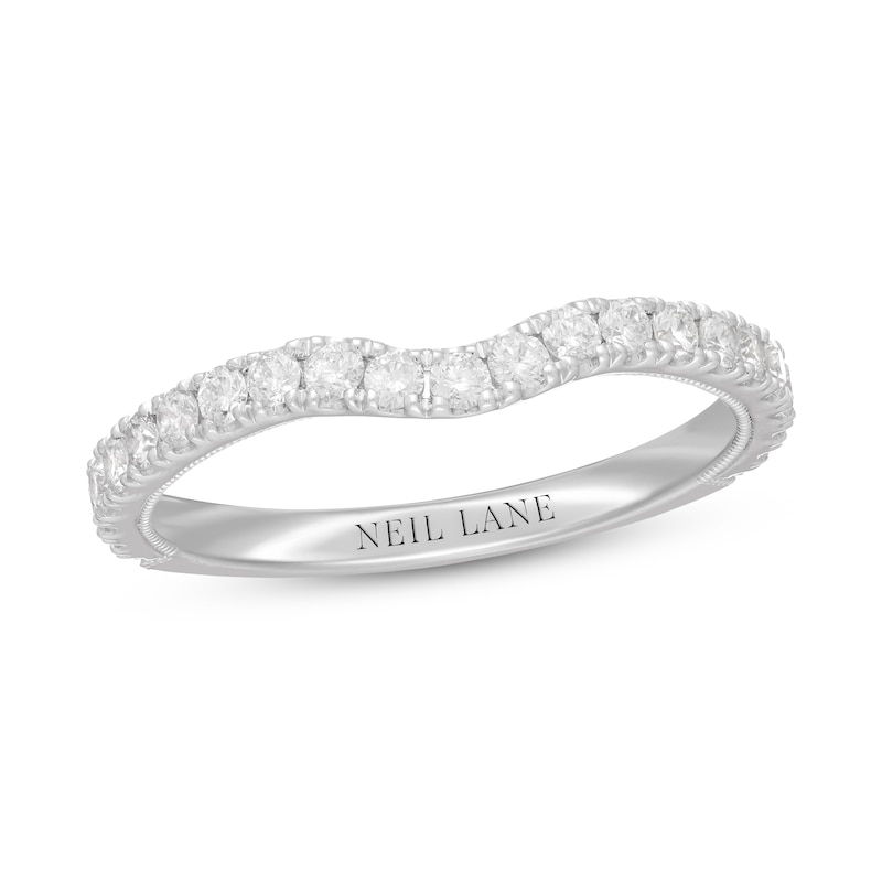 Neil Lane Diamond Wedding Band 1/2 ct tw Round-cut White Gold Plated