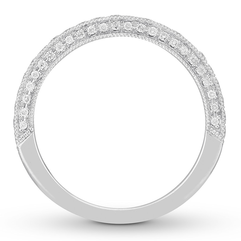 Neil Lane Diamond Wedding Band 3/8 ct tw White Gold Plated