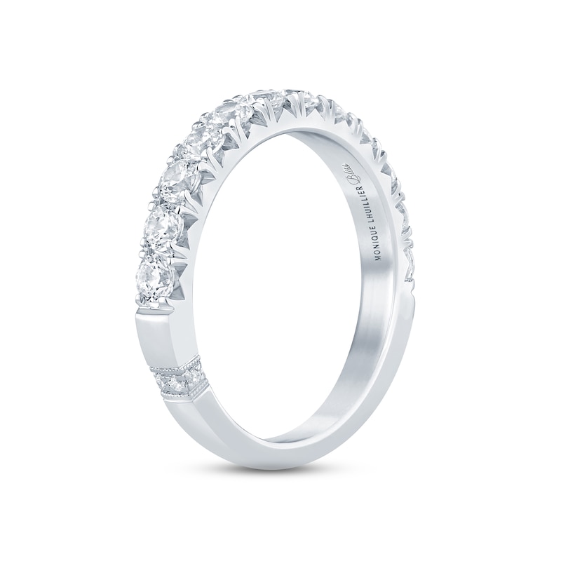 Monique Lhuillier Bliss Diamond Anniversary Band 1 ct tw Round-cut White Gold Plated