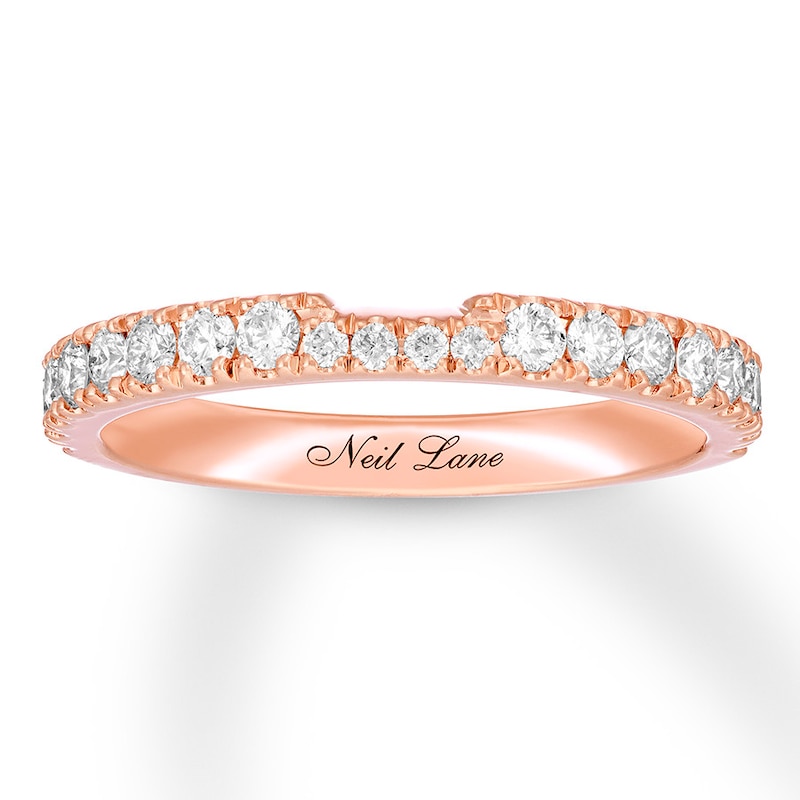 Neil Lane Diamond Wedding Band 1/2 ct tw Rose Gold Plated