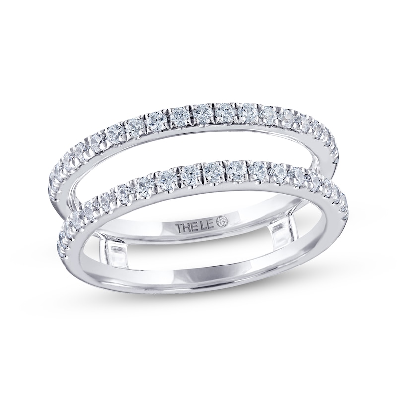 THE LEO Diamond Enhancer Ring 1/2 ct tw Round-cut White Gold Plated