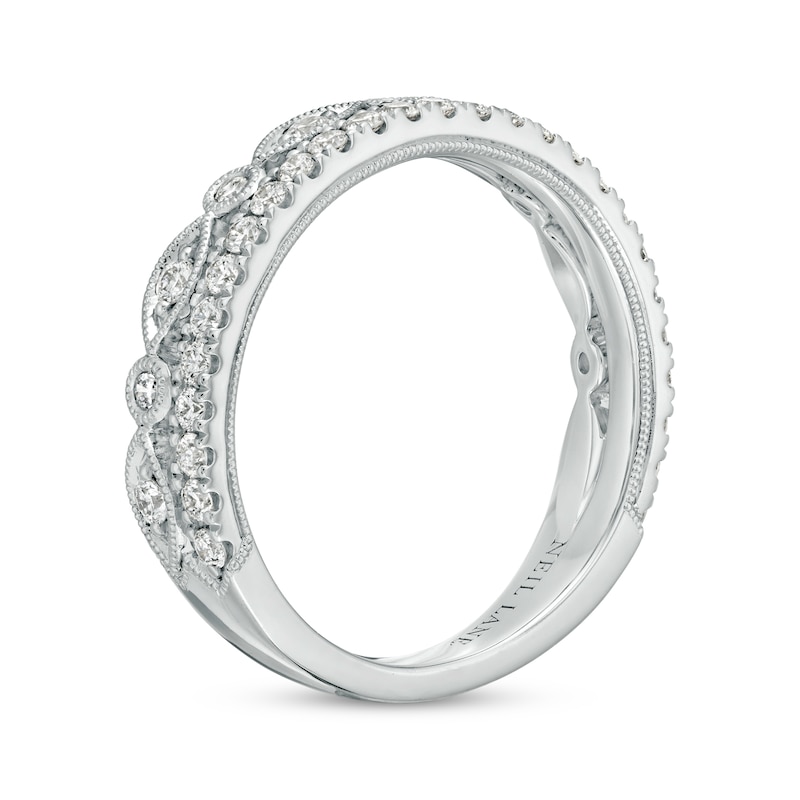 Neil Lane Diamond Anniversary Ring 1/2 ct tw Round-cut White Gold Plated
