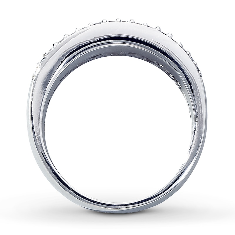 Anniversary Band 1 ct tw Round-cut Diamonds White Gold Plated