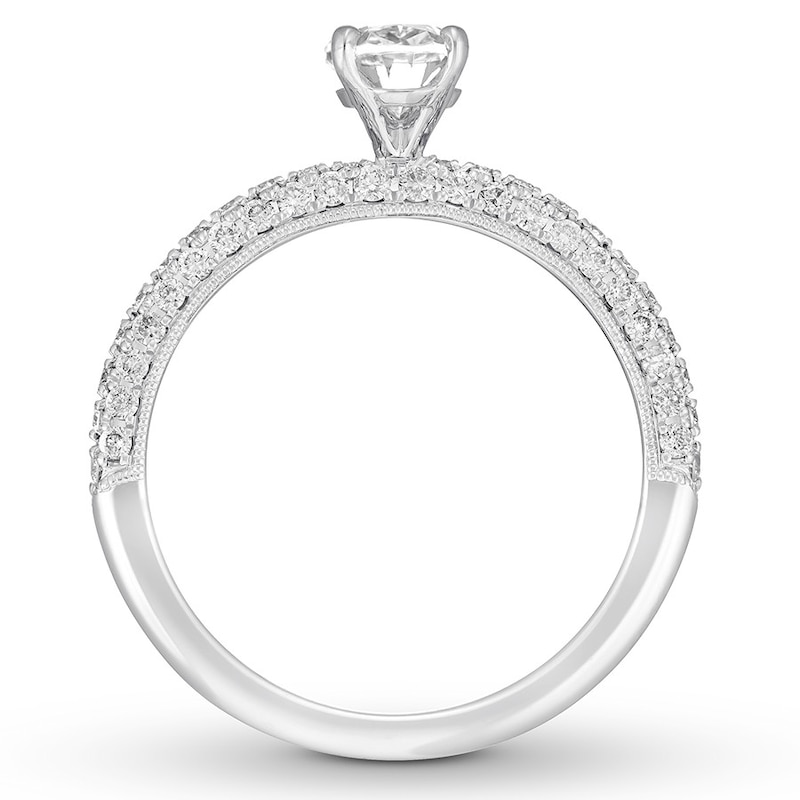Neil Lane Engagement Ring 1-1/2 ct tw Diamonds White Gold Plated