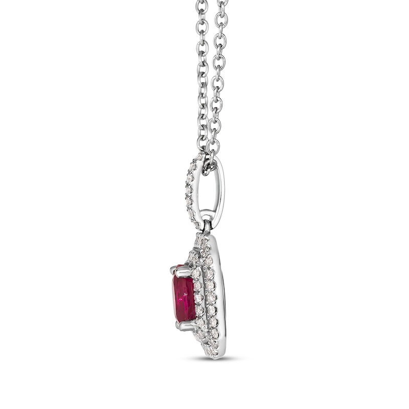 Le Vian Vault Ruby Necklace 1/3 ct tw Diamonds Platinum 18"