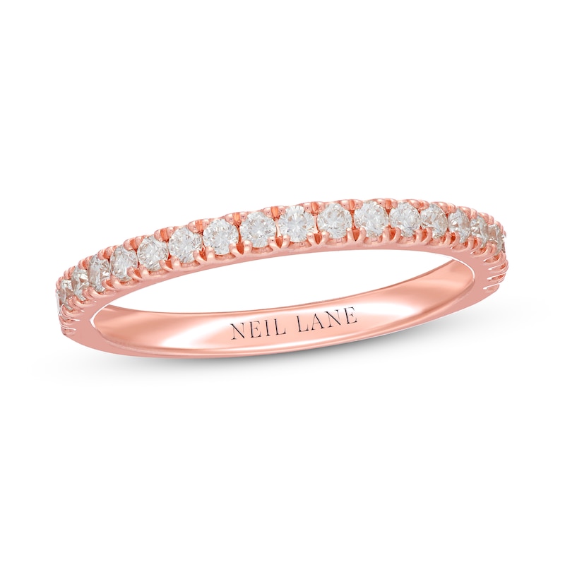 Neil Lane Diamond Wedding Band 3/8 ct tw Rose Gold Plated