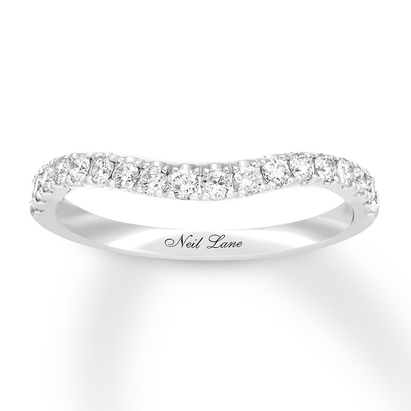 Neil Lane Diamond Wedding Band 3/8 ct tw Round-cut White Gold Plated