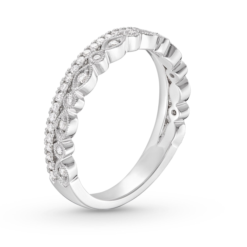 Neil Lane Diamond Anniversary Ring 1/4 ct tw Round-cut White Gold Plated