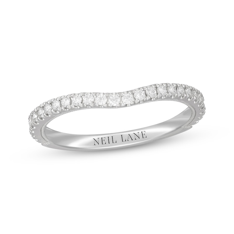 Neil Lane Round-Cut Diamond Wedding Band 1/3 ct tw White Gold Plated