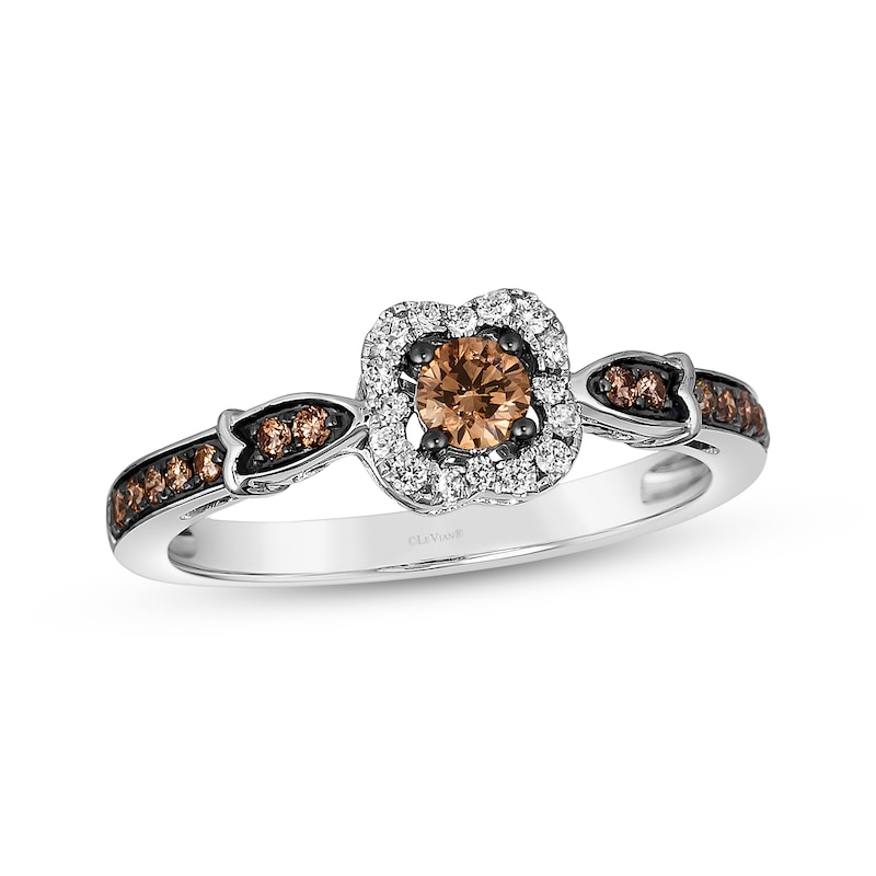 Le Vian Chocolatier Ring 1/3 ct tw Diamonds Vanilla Gold Plated