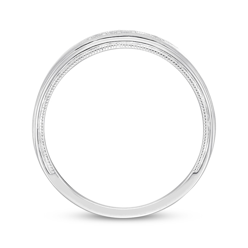 Neil Lane Men's Diamond Wedding Band 1/10 ct tw White Gold Plated