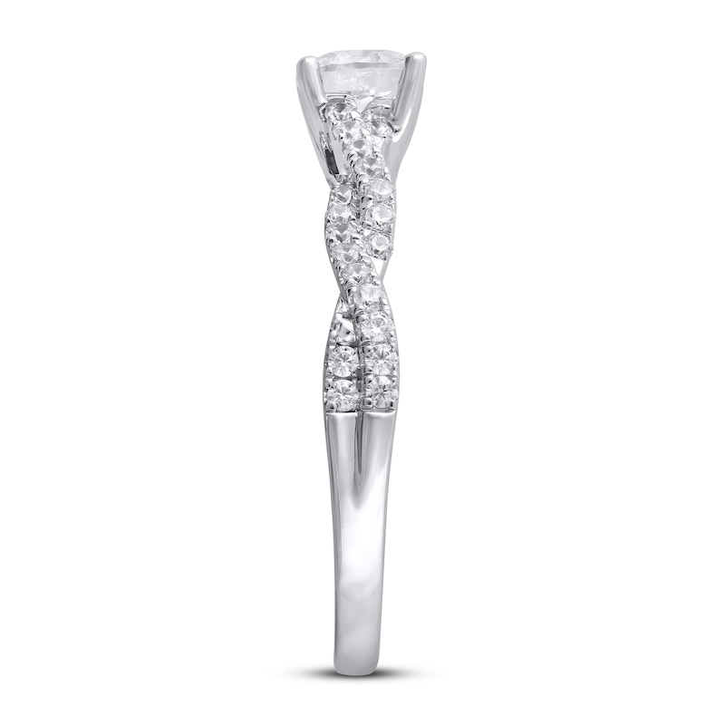 Lab-Created Diamonds by Engagement Ring 1 ct tw White Gold Plated