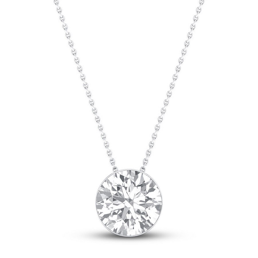 3/8 CT. Diamond Solitaire Pendant in 14K White Gold