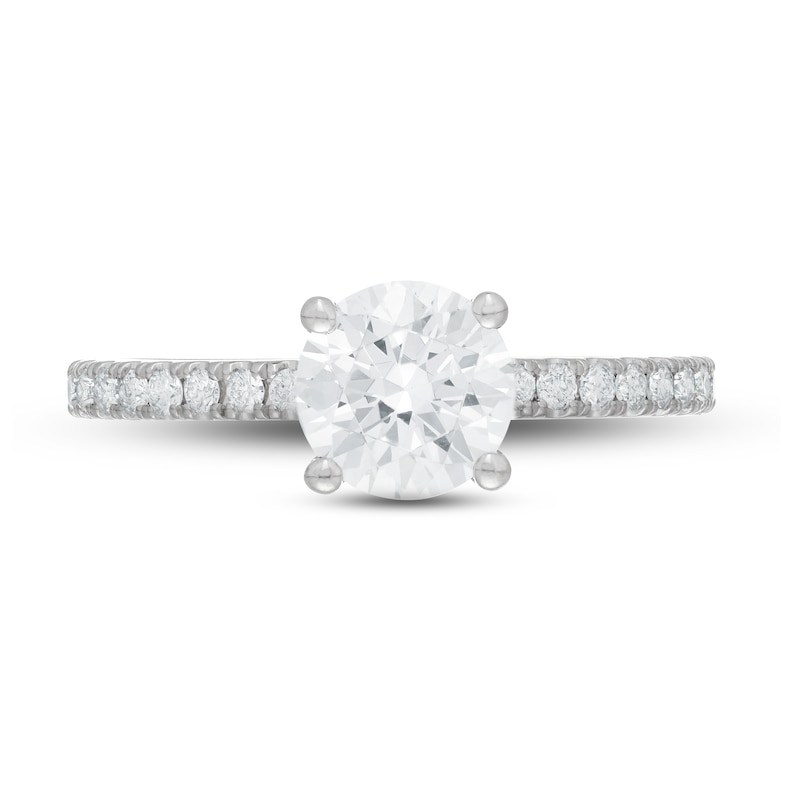 Neil Lane Round-cut Diamond Engagement Ring 1-7/8 ct tw White Gold Plated