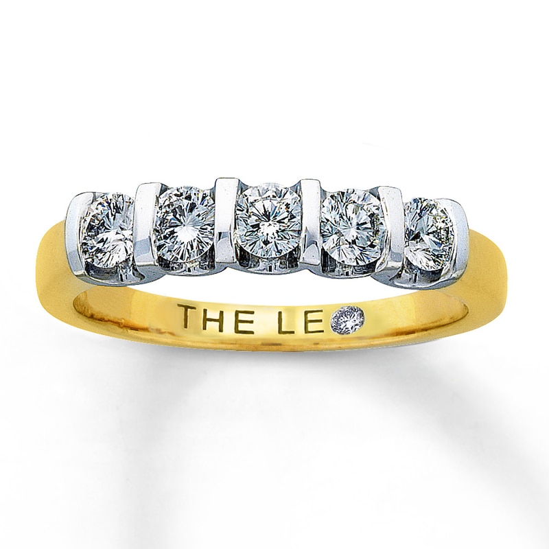 THE LEO Diamond Ring 5/8 ct tw Two-Tone Gold Plated