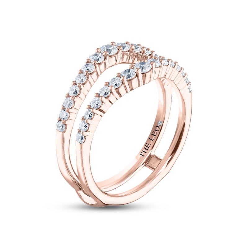 THE LEO Diamond Enhancer Ring 3/4 ct tw Round-cut Rose Gold Plated