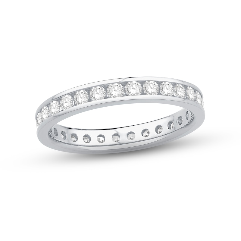 Diamond Eternity Ring 1 ct tw Round-cut White Gold Plated