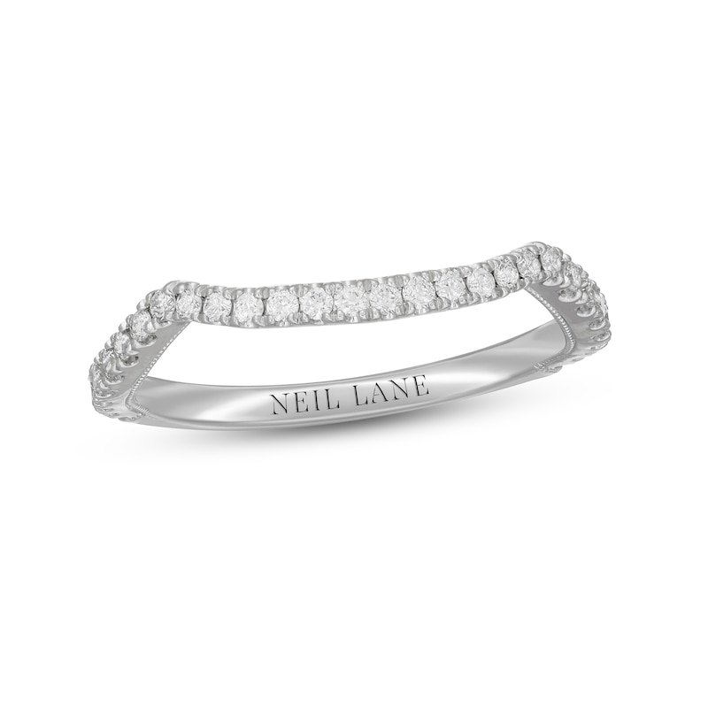 Neil Lane Diamond Wedding Band 1/4 ct tw Round-cut White Gold Plated