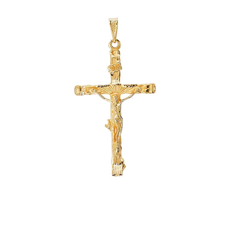 Crucifix Charm Yellow Gold Plated