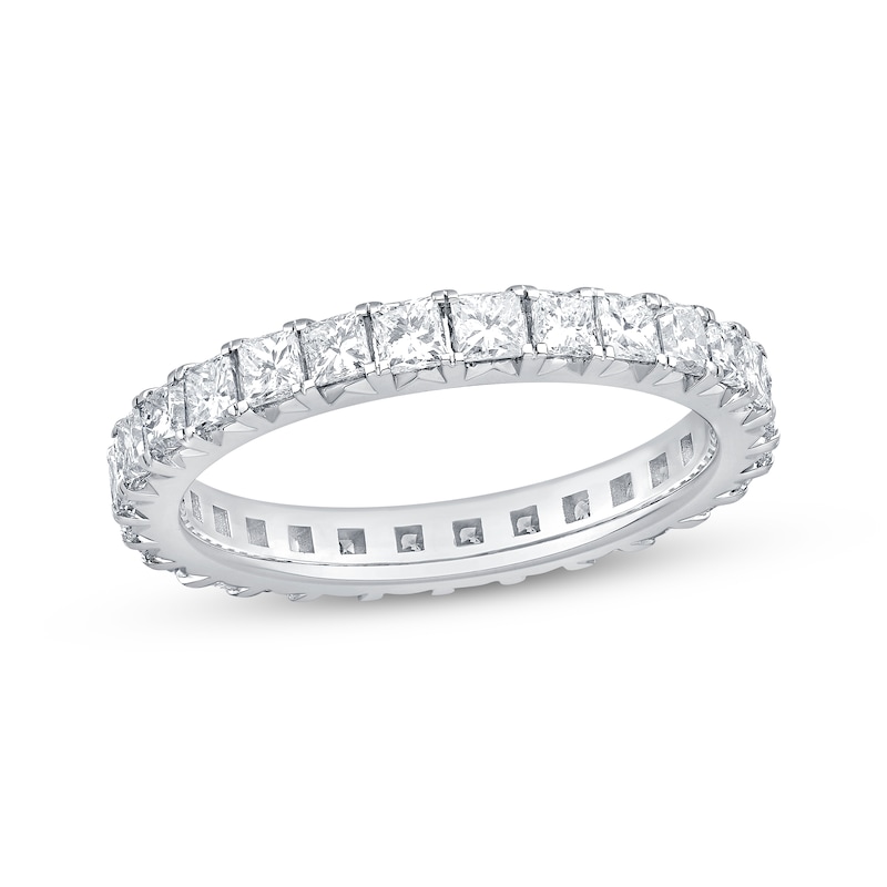 Diamond Eternity Ring 2 ct tw Princess-cut White Gold Plated
