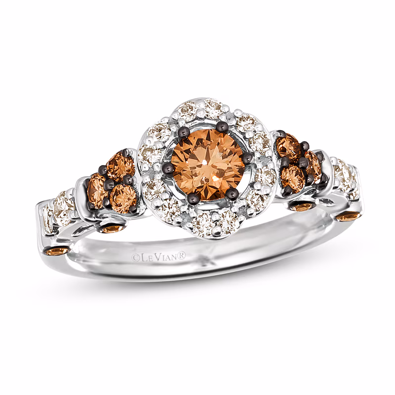 Le Vian Diamond Ring 1 ct tw Round 14K Vanilla Gold