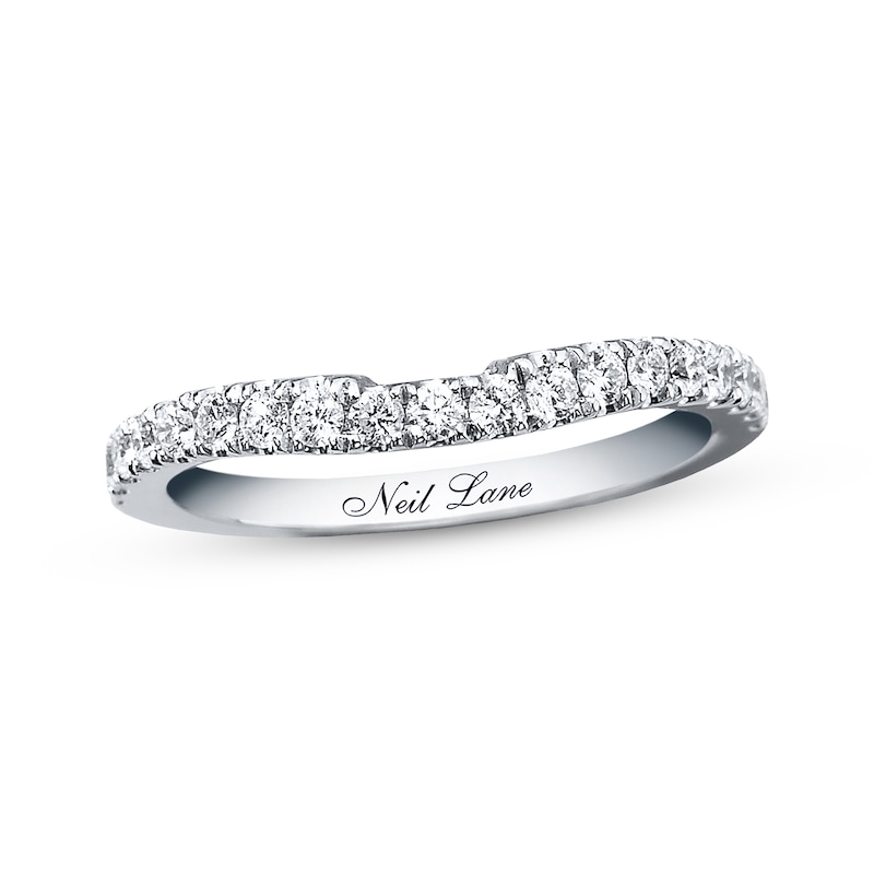 Neil Lane Wedding Band 3/8 ct tw Round-cut Diamonds White Gold Plated - Size 4