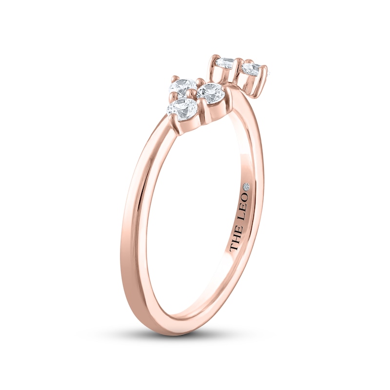 THE LEO Diamond Enhancer Ring 1/3 ct tw Round-cut Rose Gold Plated