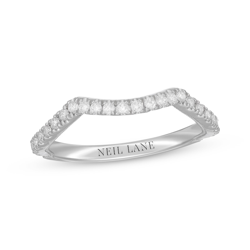 Neil Lane Round-Cut Diamond Wedding Band 1/3 ct tw White Gold Plated