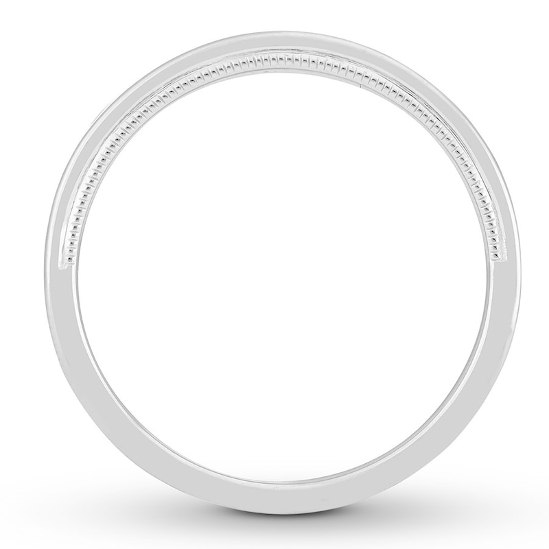 Neil Lane Men's Black Diamond Band 1/6 ct tw White Gold Plated