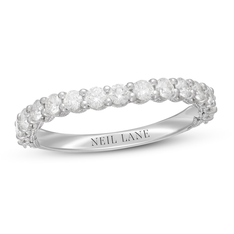 Neil Lane Diamond Wedding Band 3/4 ct tw Round-cut White Gold Plated