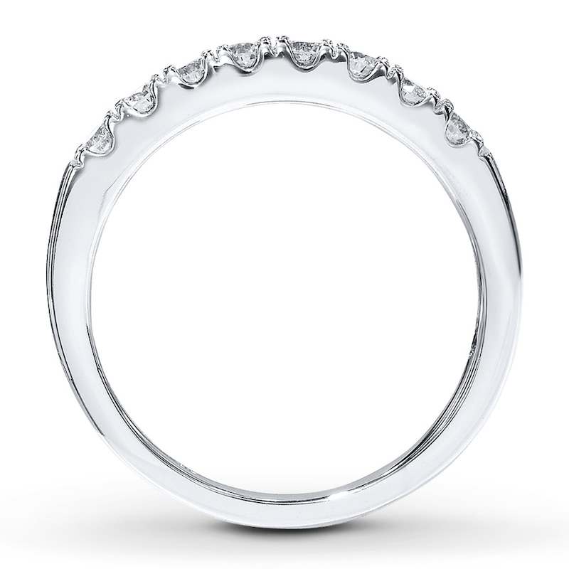 THE LEO Diamond Anniversary Band 3/8 ct tw Round-cut White Gold Plated