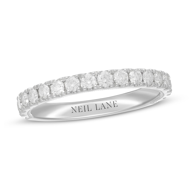 Neil Lane Diamond Wedding Band 5/8 ct tw Round-cut White Gold Plated