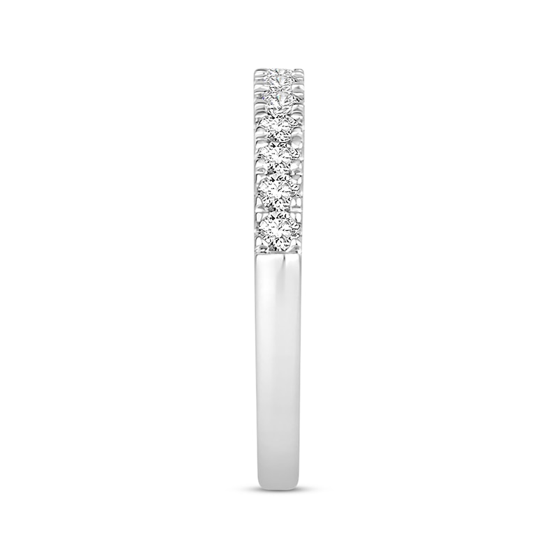 Diamond Anniversary Band 1/2 ct tw Round-Cut White Gold Plated