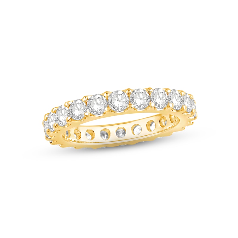 Diamond Eternity Ring 2 ct tw Round-cut Yellow Gold Plated