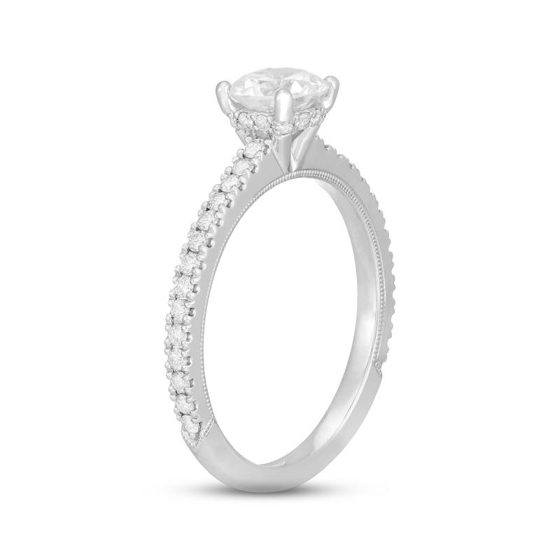 Neil Lane Diamond Engagement Ring 1-1/4 ct tw White Gold Plated