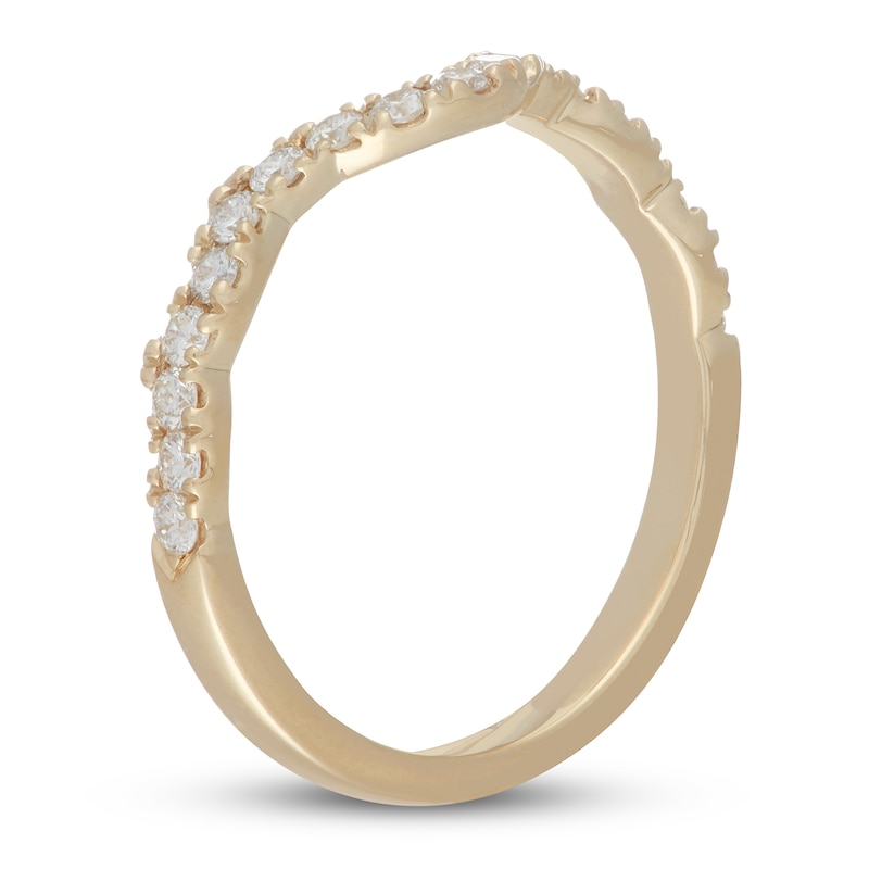 Neil Lane Round-Cut Diamond Wedding Band 1/3 ct tw Yellow Gold Plated